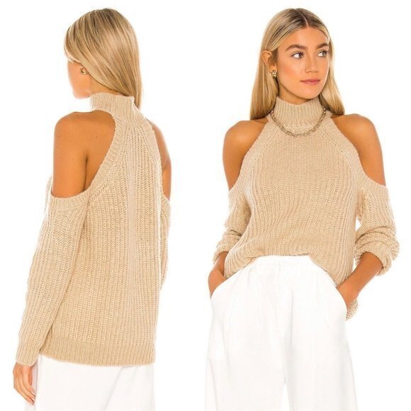 Majorelle Estrid Cold Shoulder Sweater - Brown